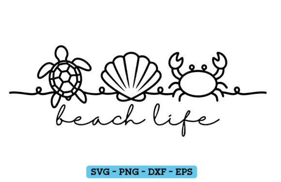Capture Coastal Charm with Beach Life SVG & Seashell Designs