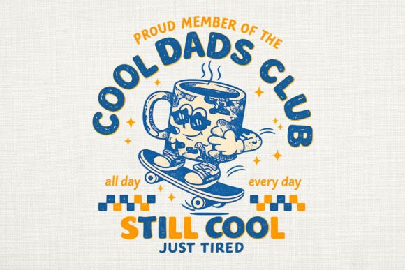 Cool Dads Club Funny Coffee PNG: A Designer's Guide to Humorous Branding