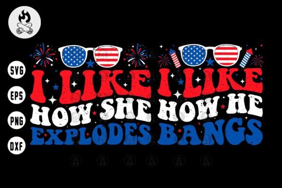 Funny 4th of July Explodes SVG: Bold Patriotic Design