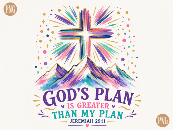God's Plan Is Greater Than My Plan PNG: A Faith-Based Design Asset