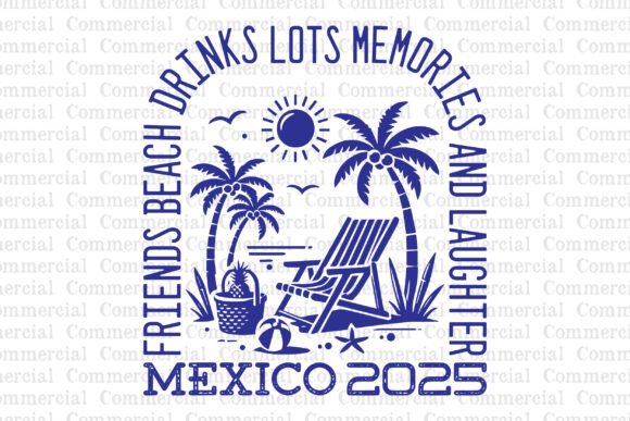 Mexico 2025 Family Vacation: SVG & PNG Design Assets