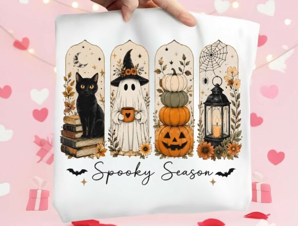 Spooky Season PNG: Elevate Autumn Design with Whimsical Charm
