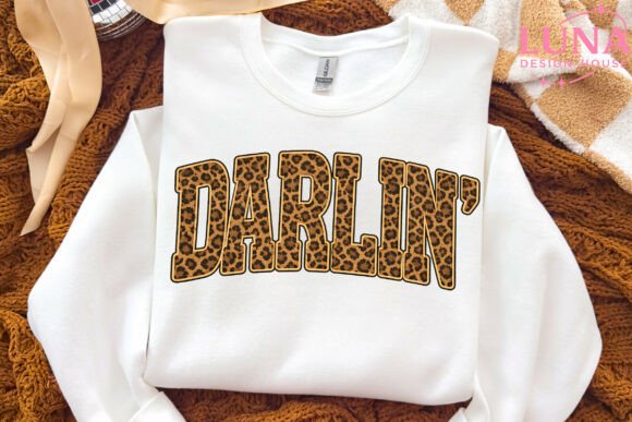 Unleash Wild Creativity: The Darlin Leopard Print Sublimation PNG