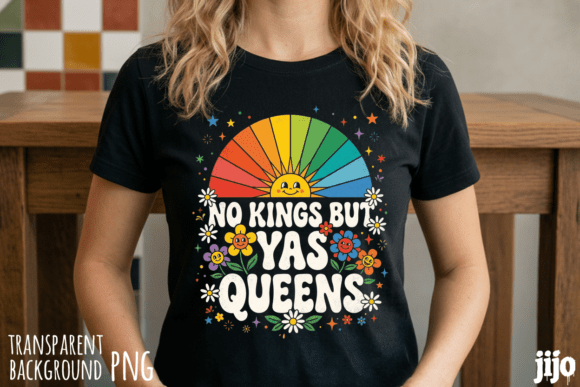 Yas Queens Rainbow Flowers PNG for Vibrant Design